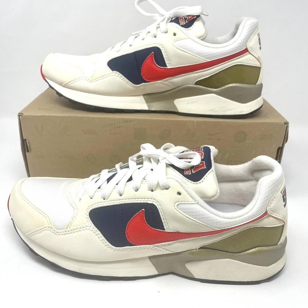 Nike Air Pegasus 92 QS Sneakers White USA Track Field Olympic 617125-641 11 Rare